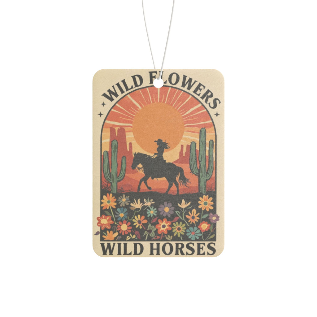 Wild Flowers Wild Horses Car Air Freshener