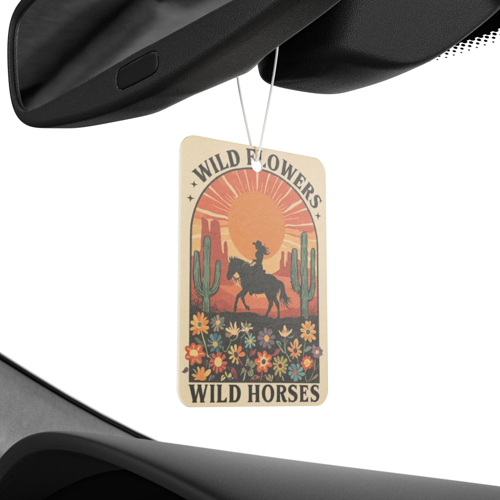 Wild Flowers Wild Horses Car Air Freshener