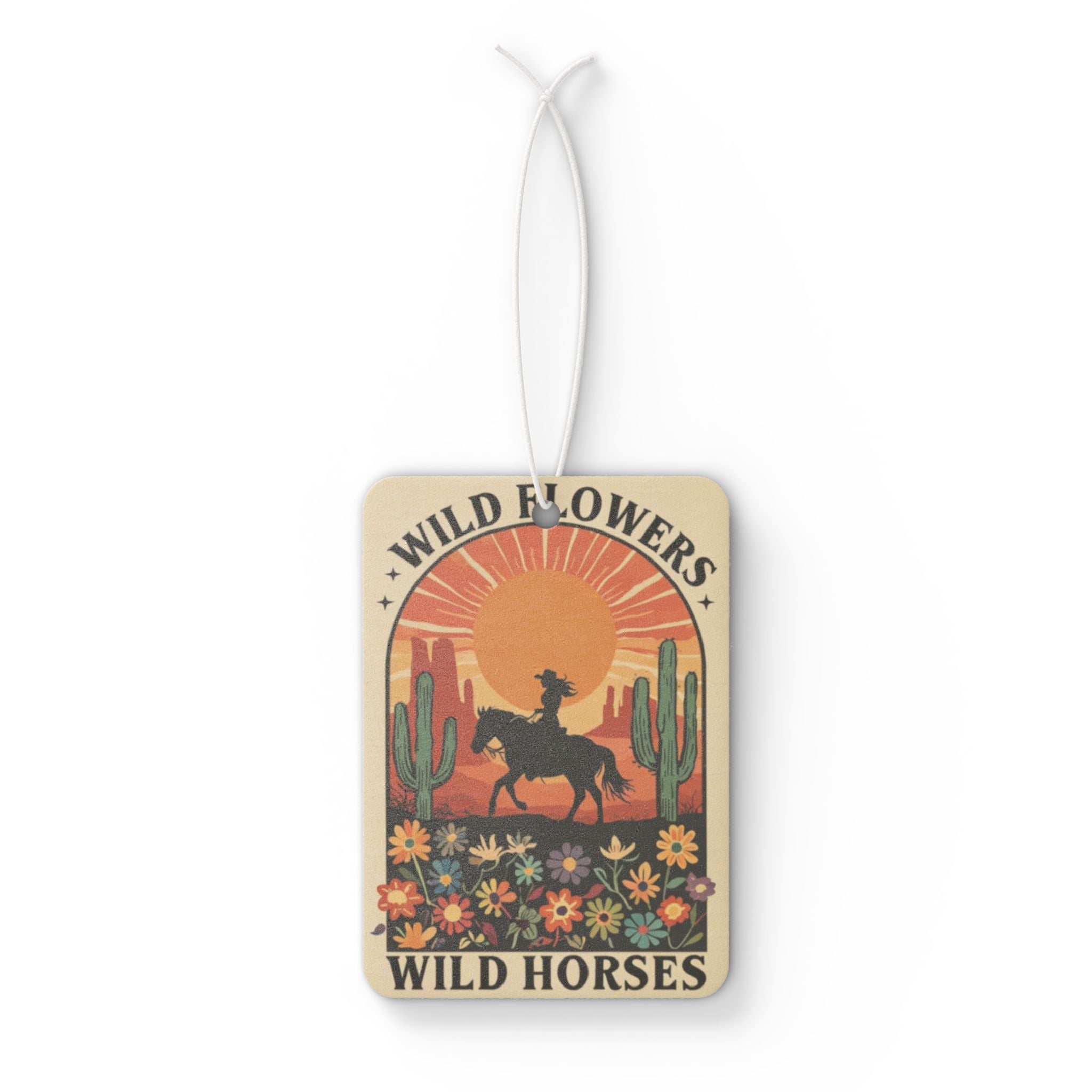 Wild Flowers Wild Horses Car Air Freshener
