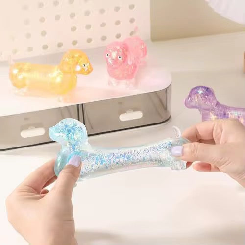 Glitter Weenie Dog Squishy - Pre Order - June 22-26 Shipment